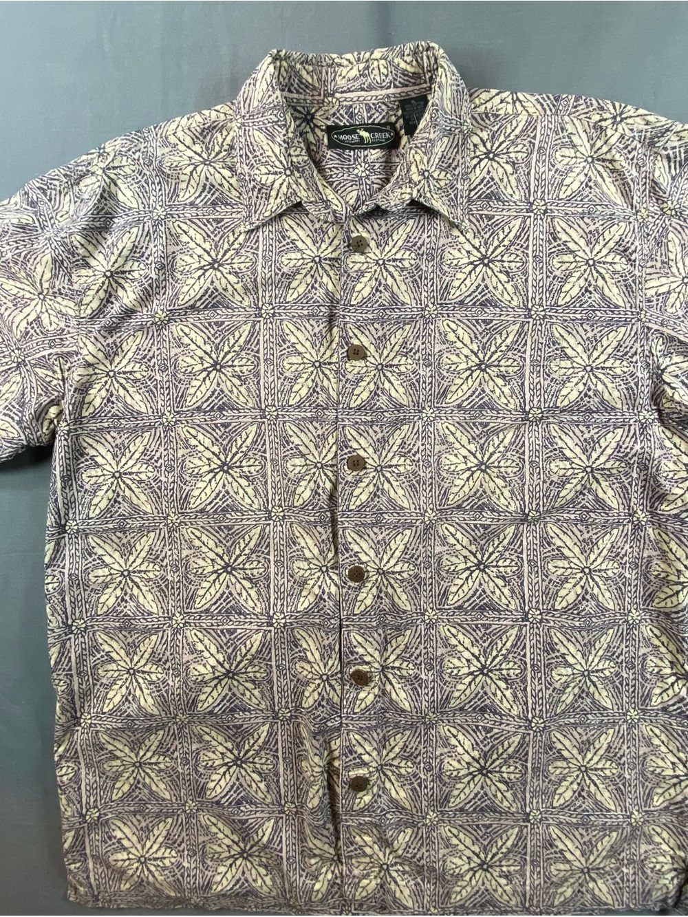 Vintage Moose Creek Short-Sleeve Button-Down Shirt